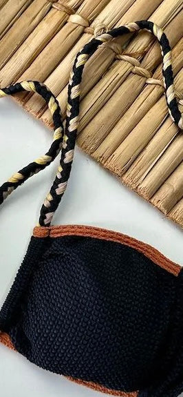 Bikini Top Anny Carmel Black & Caramel