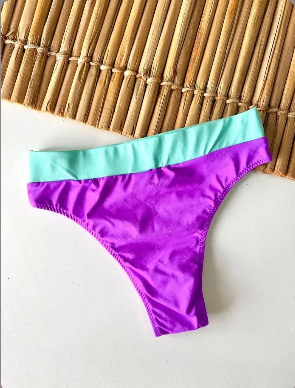 Bikini Set Hot Pants Purple +Praiana Top