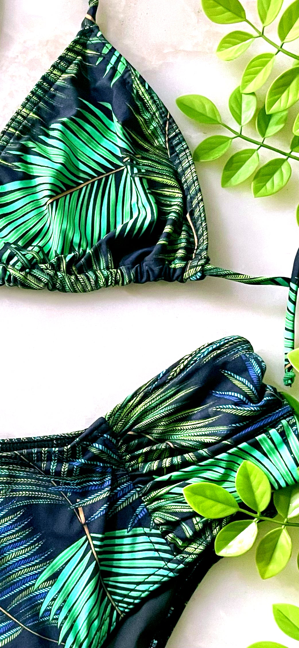 Palm Leaves Bikini Set