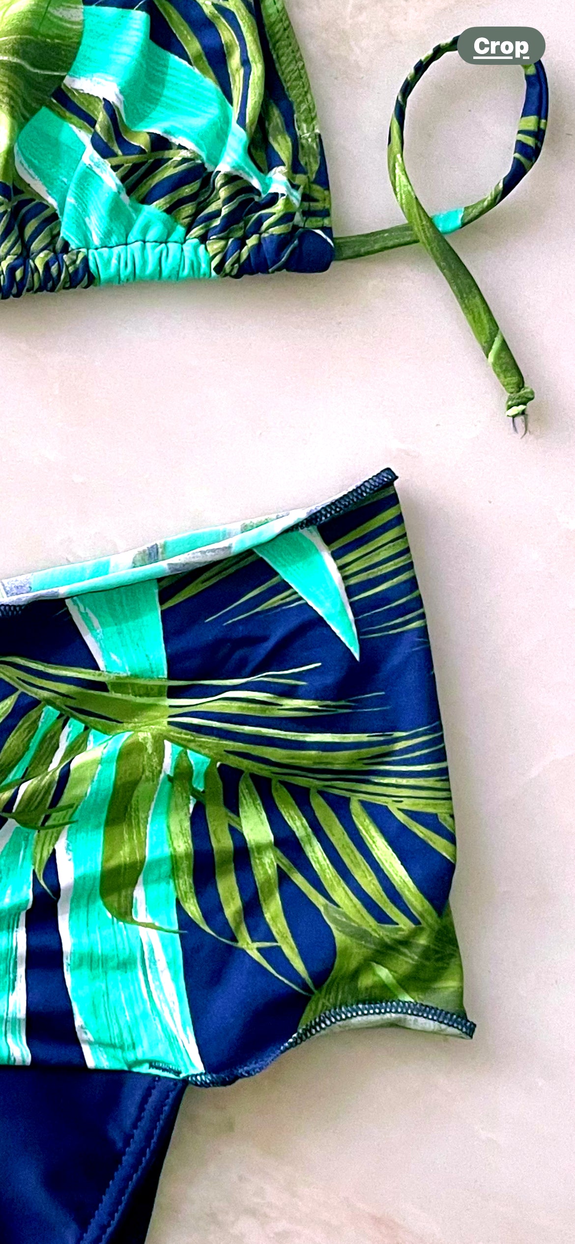 Blue Palms Bikini Set