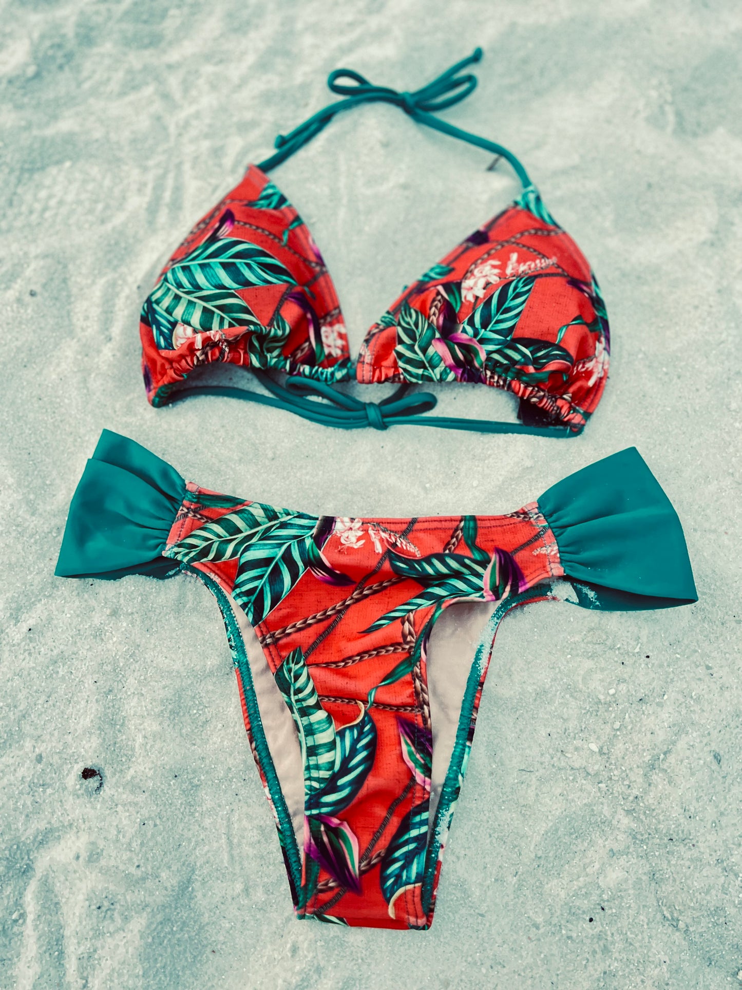 Botanic Coral Bikini set