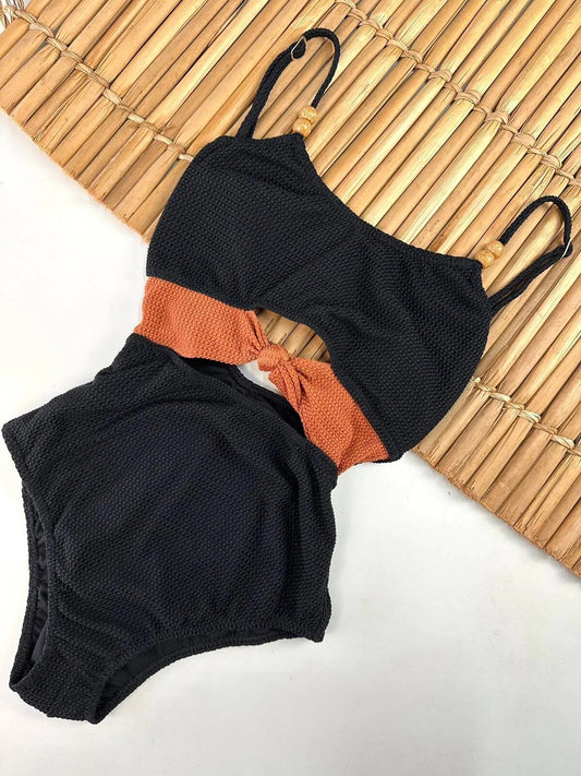 One Piece Retro Carmel Black & Caramel