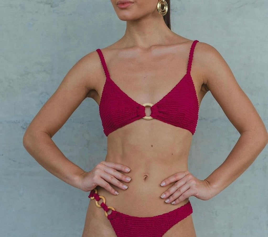 Bikini Top Ring Cherry