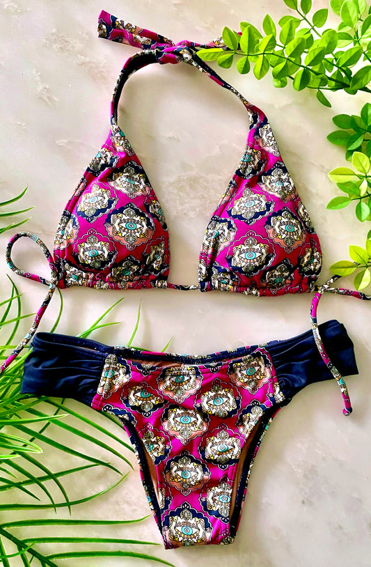 Pink Shadow Bikini Set