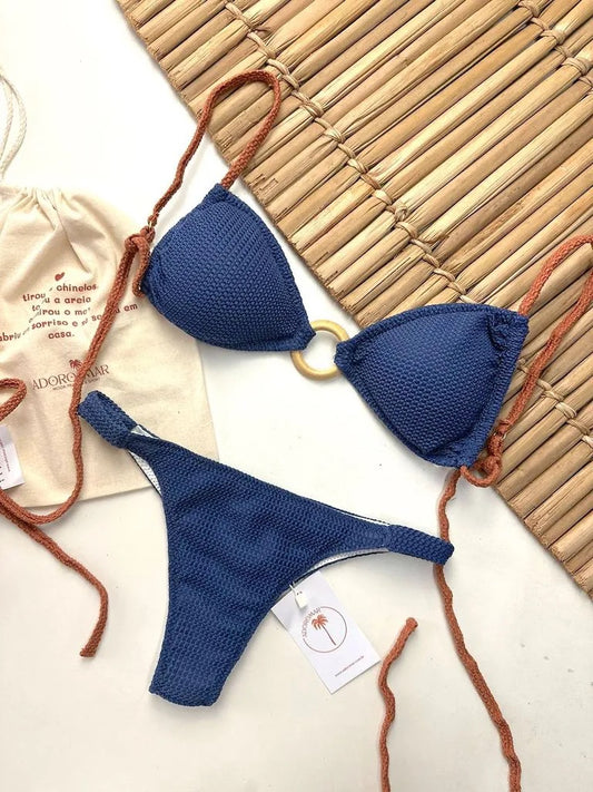 bikini Set Mykonos + Bottom Mich Blue Jeans