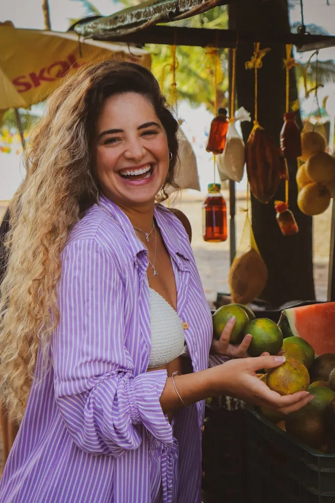 Long Sleeve Shirt Lilac Stripes