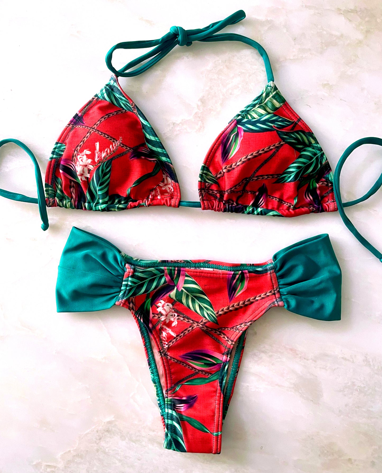 Botanic Coral Bikini set