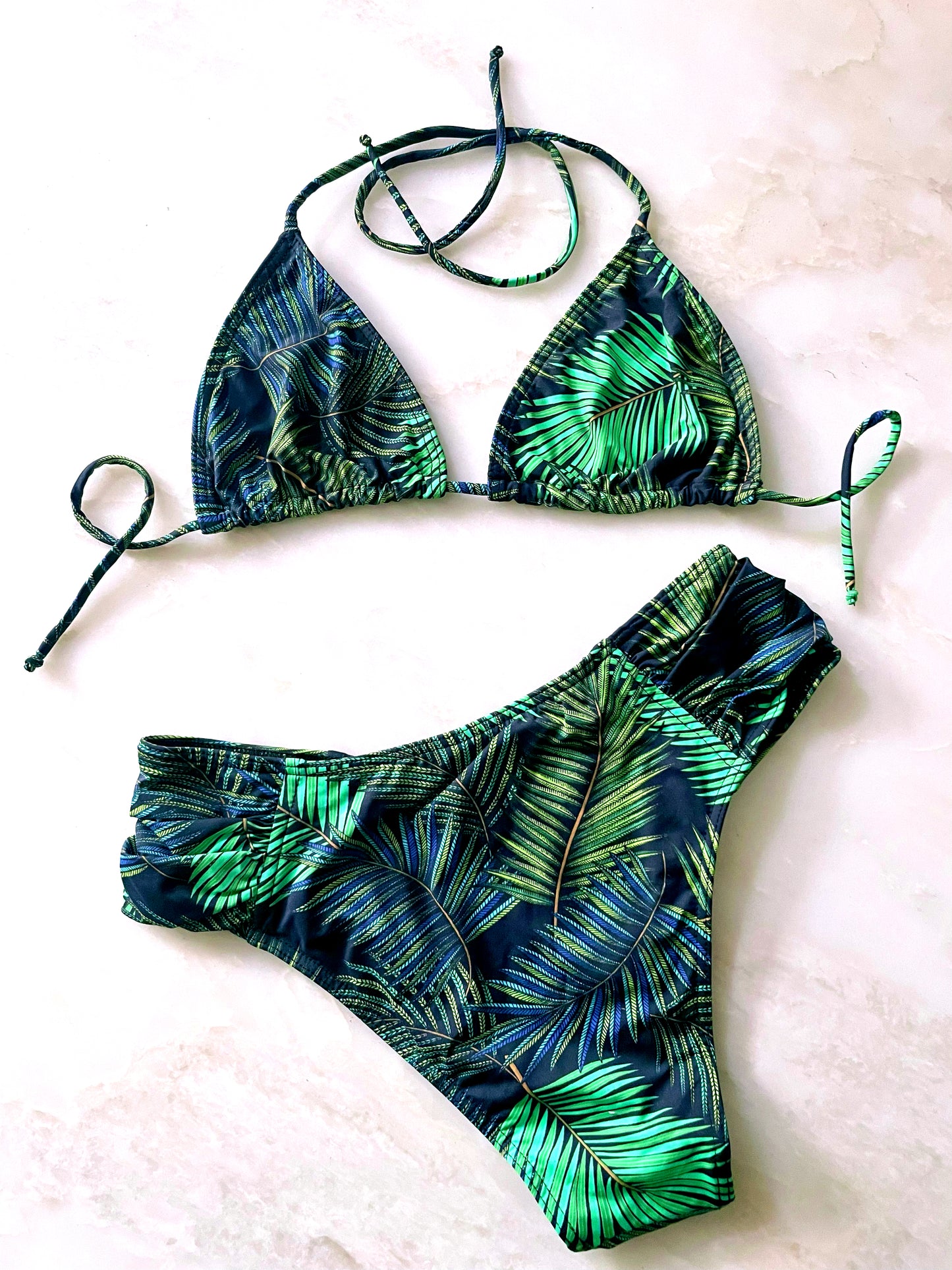 Palm Leaves Bikini Set