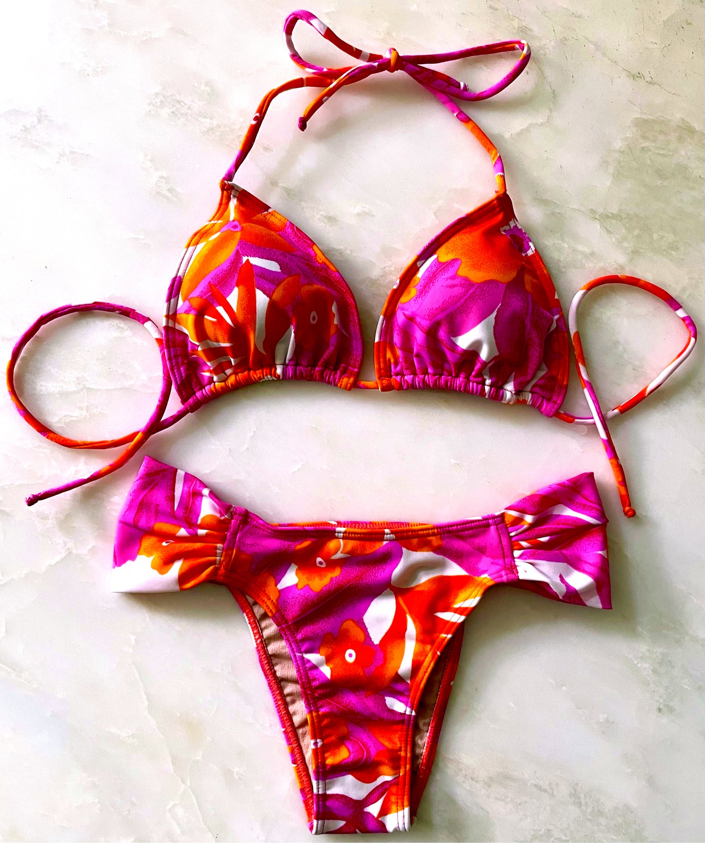 Floral Pink Ipanema Bikini Set