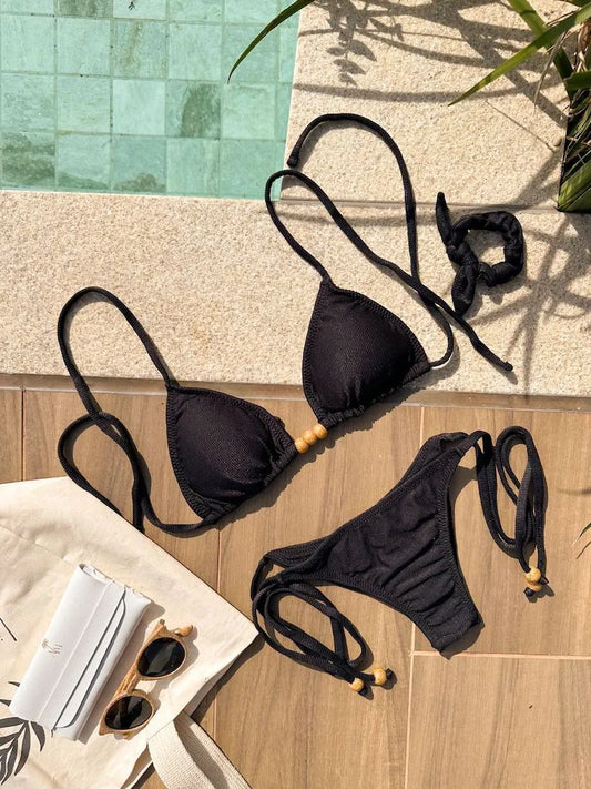 Bikini Set Sun + Lacinho Athena Preto