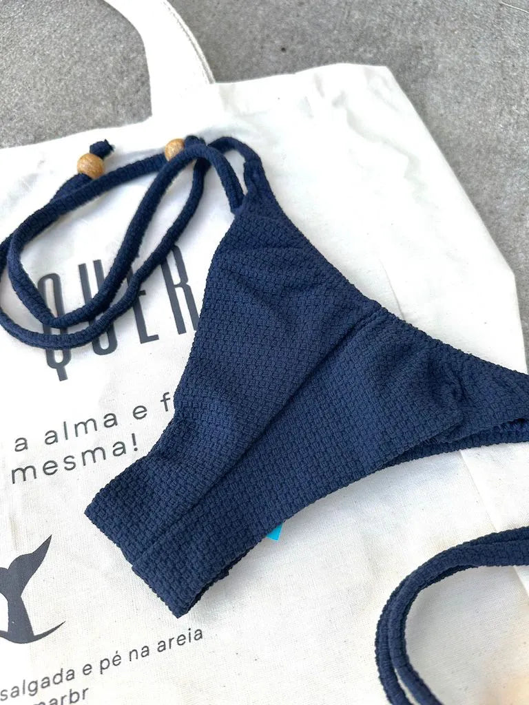 Bikini Set Sun + Bow Noronha Navy  Blue