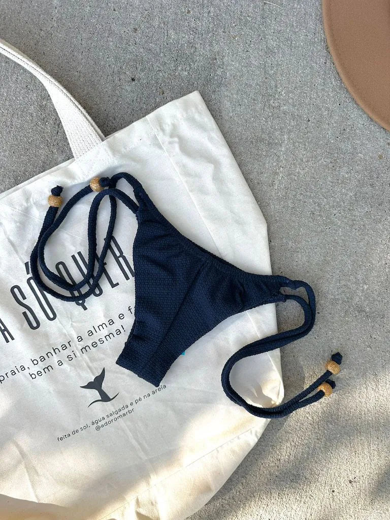 Bikini Set Sun + Bow Noronha Navy  Blue